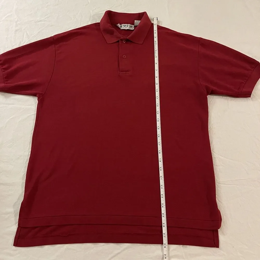 Vintage Levis‎ Shirts Red Polo Shirt Size Medium Made in Korea